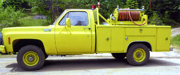 1979 Chevy pumper truck, sold in 2012 - side view