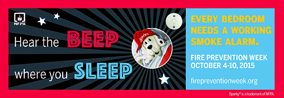 The NFPA's Fire Prevention Week 2015 Logo Banner