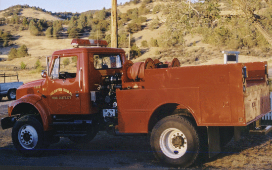 New FEMA structure fire engine, at the Sept. CRFD Board Meeting 