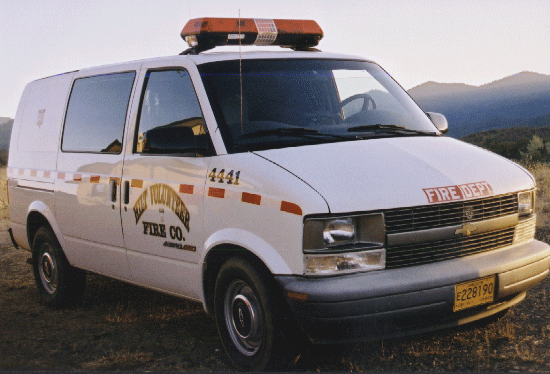 The Hilt VFD's new Fire & Rescue Astro Van, "44-41"